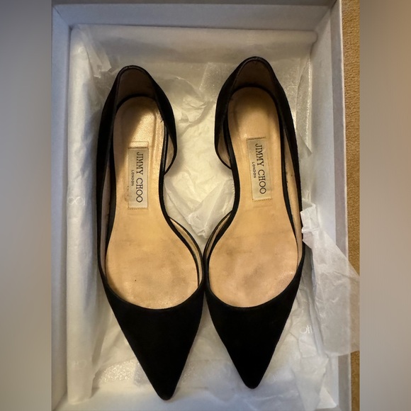 Jimmy Choo London- black flats - Picture 1 of 4